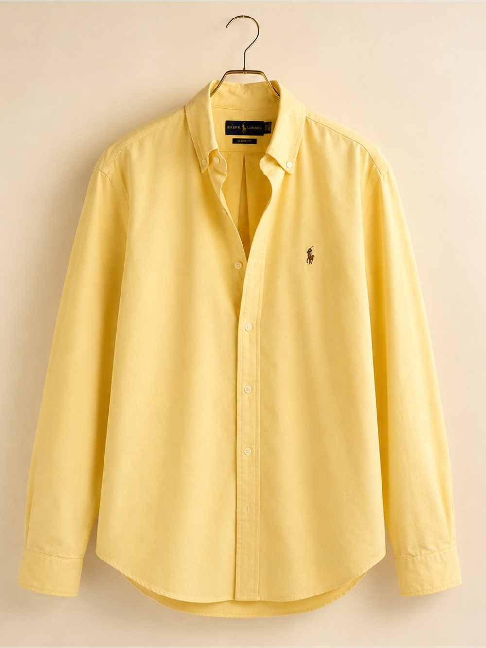 Polo Ralph Lauren Men’s Classic Fit Oxford Shirt Yellow XL